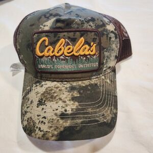 Cabela's Camouflage Hunting Baseball Cap Hat New